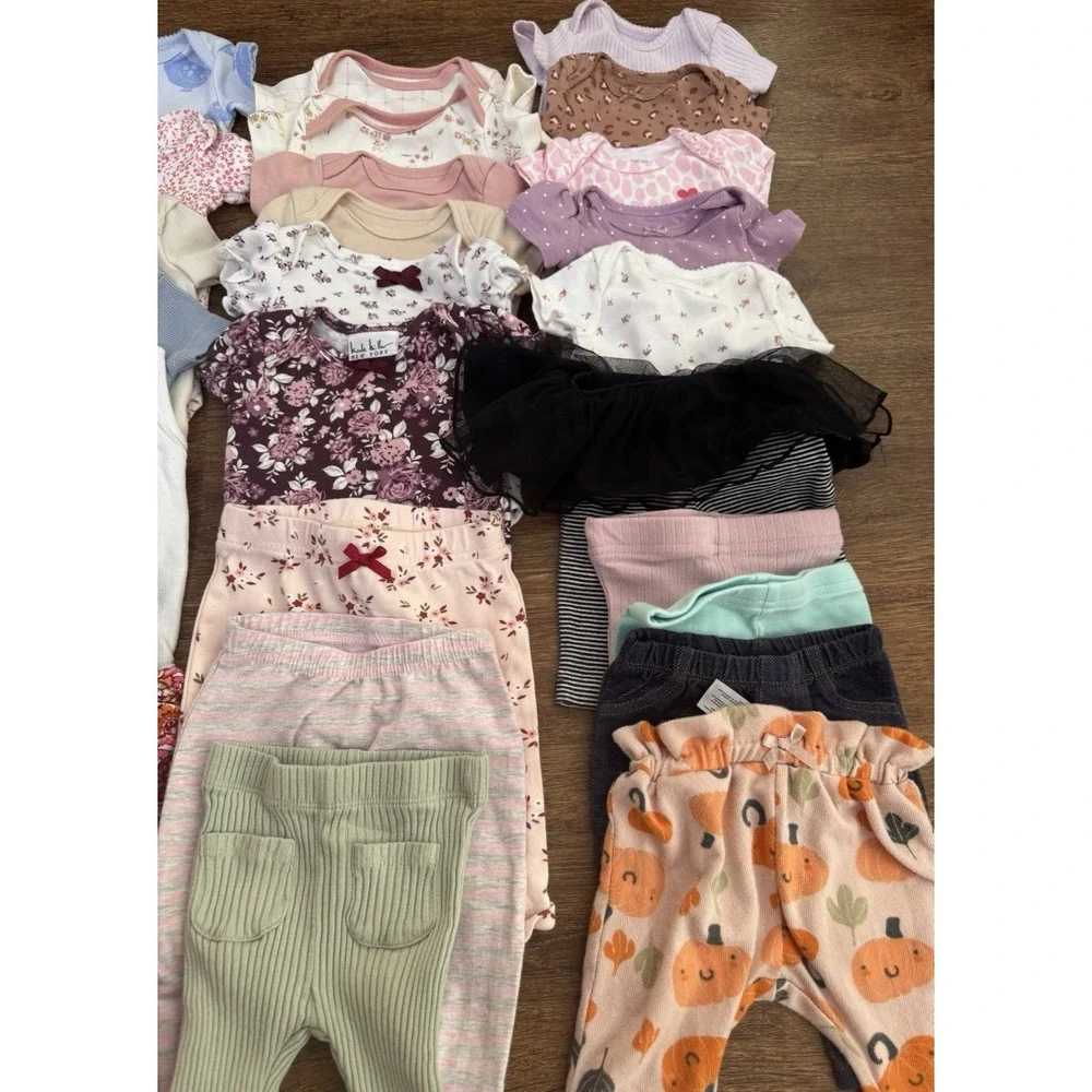 Lot Of O-3 Months Baby Girl Summer Clothes 28pcs